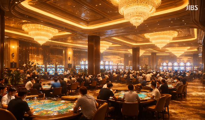 제주 드림타워 카지노 내부 모습. (편집이미지)