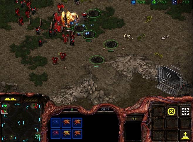 이제는 한국인의 민속놀이 반열에 올라선 스타크래프트 게임의 화면 모습. 해외에서도 한국인의 끈끈한 정을 느낄 수 있게 하는 좋은 공동체 놀이다. /사진=스타크래프트 캡처