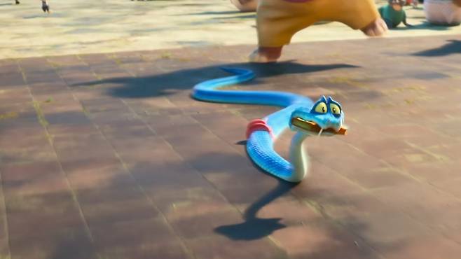 영화 주토피아 2에서 등장하는 뱀 캐릭터 게리. [엑스(X·옛 트위터) 캡처]