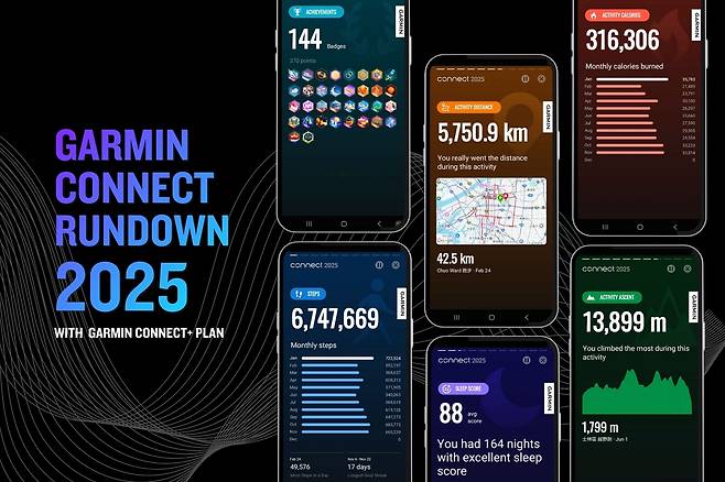 가민 커넥트 런다운 화면. [가민 제공]