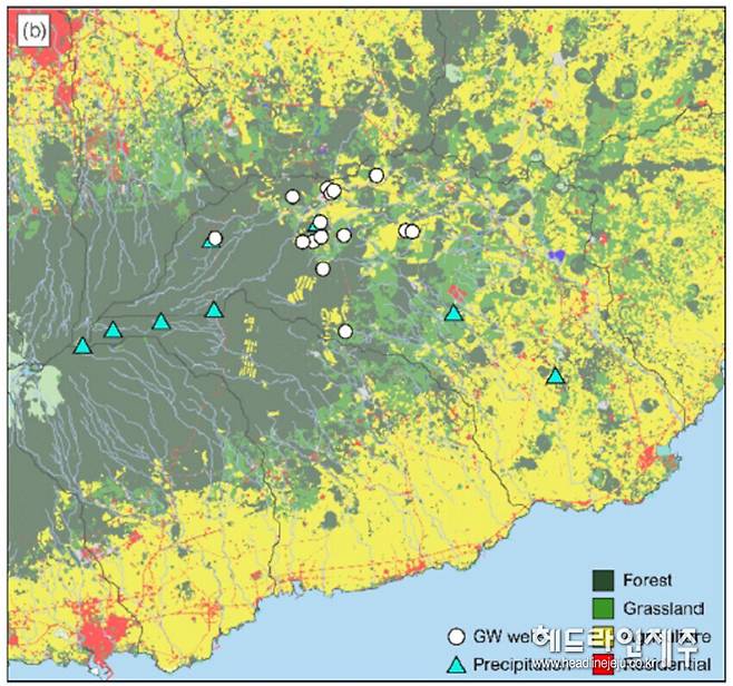 제주삼다수 지하수 생성 연령 규명 연구 지역 위치도.( 사진=제주개발공사)