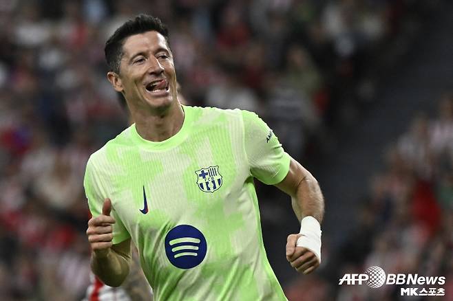 여전히 탁월한 골 감각을 과시하고 있는 스트라이커 로베르토 레반도프스키. 사진=AFPBBNews=News1