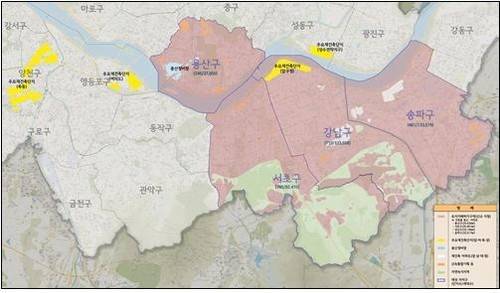 지난 3월 발표된 서울 토지거래허가구역 신규지정 지역 [국토교통부 제공. 재판매 및 DB 금지]