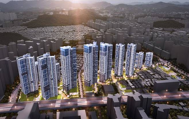 성북구 장위동 66-300번지 일대 역세권 장기전세주택 건립을 위한 도시정비형 재개발사업 조감도. (사진=서울시 제공)