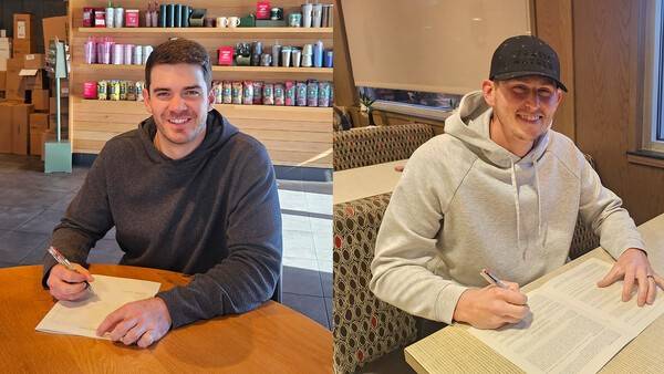 두산 베어스로 합류하는 잭 로그와 크리스 플렉센. /사진=두산 베어스