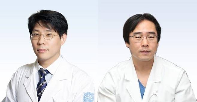 분당서울대병원 이비인후과 최병윤 교수(왼쪽)와 건국대병원 이비인-두경부외과 김창희 교수