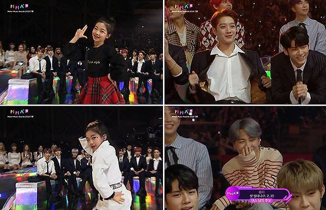 2018년 ‘멜론 뮤직 어워즈’ 영상 캡처