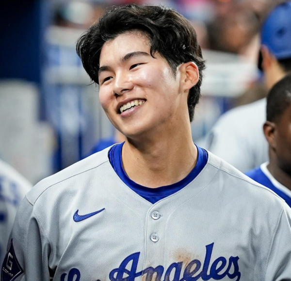 LA 다저스 김혜성은 월드시리즈 7차전 11회 2루 대수비로 출전했다. (사진=김혜성 SNS)