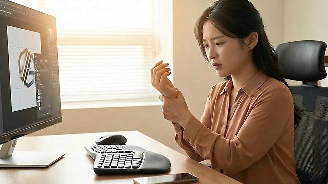 반복적인 움직임은 힘줄과 인대에 미세 손상을 유발한다｜출처:Gemini
