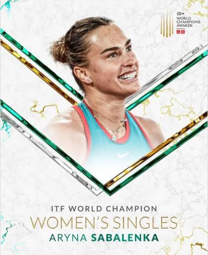 ITF 여자단식 세계 챔피언, 아리나 사발렌카.