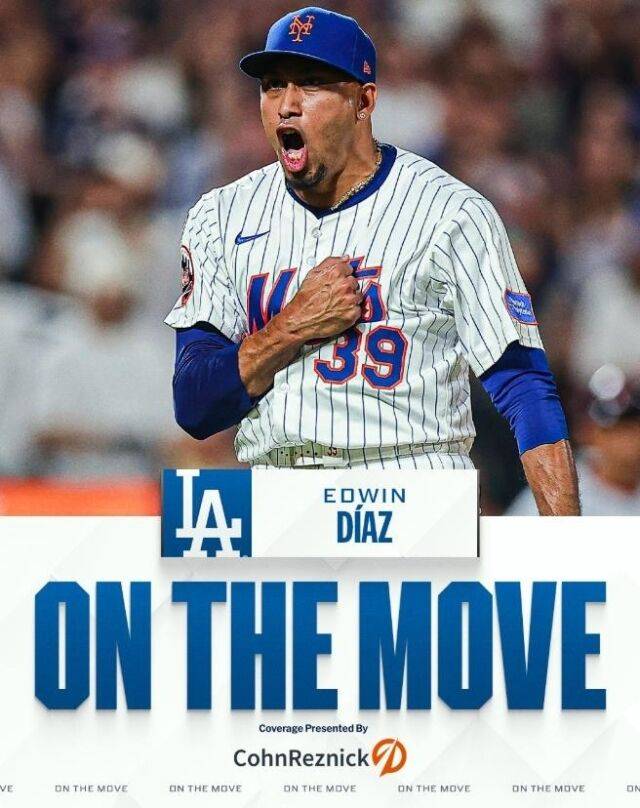 에드윈 디아즈가 LA 다저스와 계약했다./MLB SNS