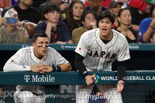2023 월드베이스볼클래식(WBC) 일본 대표팀 당시의 라스 눗바와 라스 눗바와 오타니 쇼헤이./게티이미지코리아