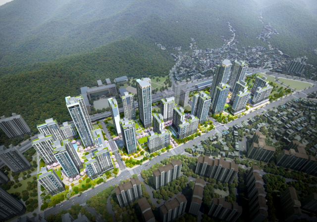 서울시 노원구 상계동 109-43번지 일대 상계5구역 재개발 사업으로 조성될 아파트 단지 조감도. 사진 제공=서울시