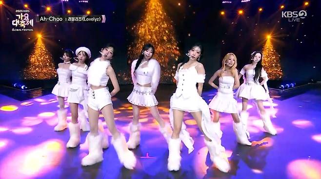 '러블리' 러블리즈, '가요대축제' 홀린 순백의 여신