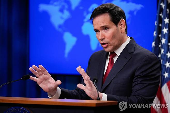 마코 루비오 미국 국무장관 [워싱턴 AP=연합뉴스. 재판매 및 DB 금지]