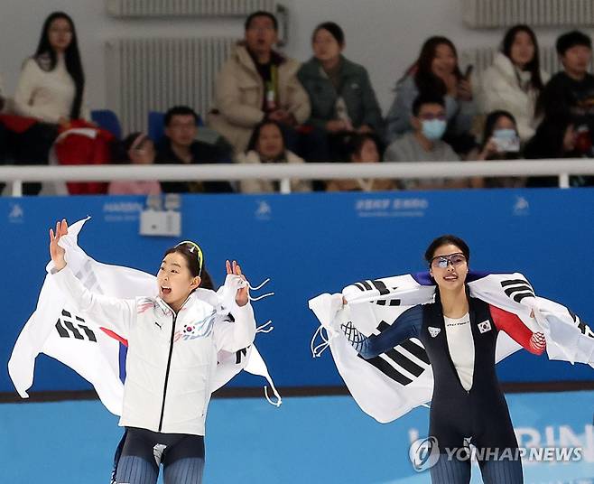 김민선-이나현. 사진=연합뉴스