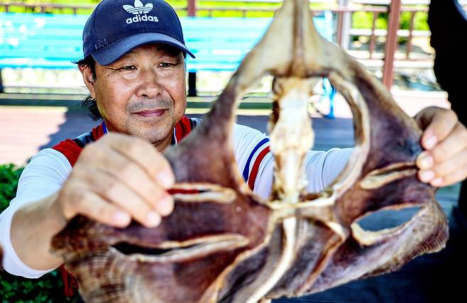 ▲ 김형진 모래울 마을 협동조합 이사장 겸대청도 특성화사업추진위원장