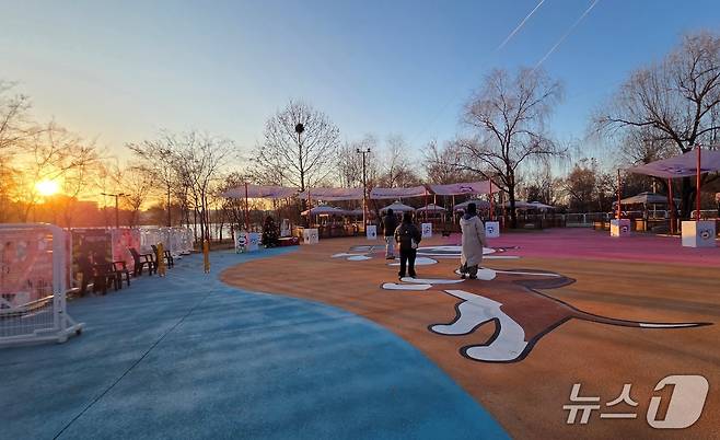 마포구 난지한강공원 반려동물캠핑장 전경 ⓒ 뉴스1 최서윤 기자