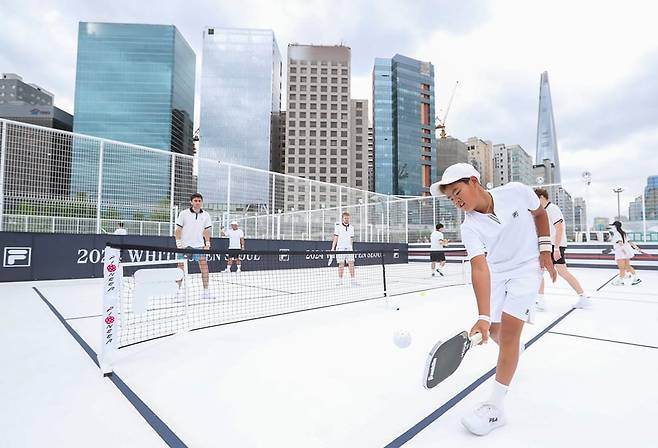 지난해 열린 피클볼 대학부 경기./휠라 코리아 제공