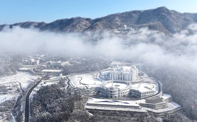 경기도 가평 통일교 천원궁과 천정궁 전경. /사진=뉴스1