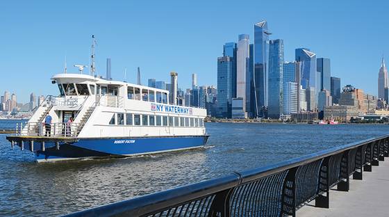 미국 뉴욕주와 뉴저지주를 오가는 통근용 수상 교통 수단인 뉴욕수로(NY Waterway). [사진 뉴욕수로]