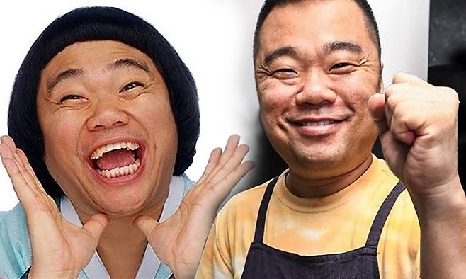 왼쪽 옥동자 시절의 정종철(KBS2 ‘개그콘서트’ 캡처), 오른쪽 현재의 정종철(인스타그램)