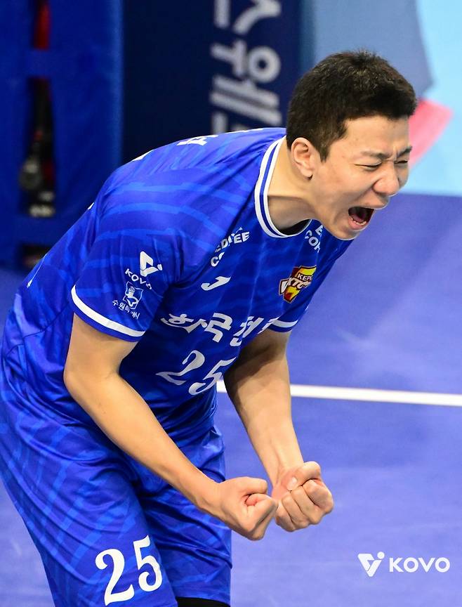 한국전력 신영석. /사진=한국배구연맹(KOVO) 제공