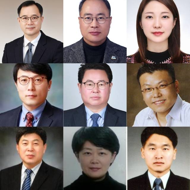 왼쪽위부터 김철태·방상윤·양선화·이경영·이지형·정광모·노창환·한순옥·최정일 국장 승진 내정자.
