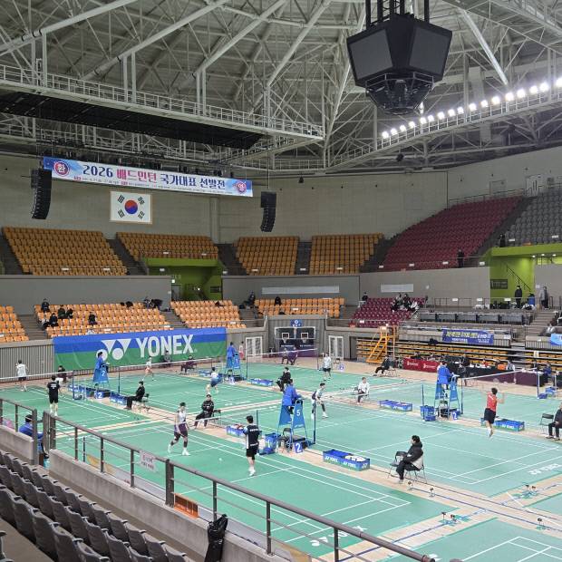 상주시 실내체육관에서 2026년 배드민턴 국가대표 선발전을 개최한다. 사진=상주시 제공