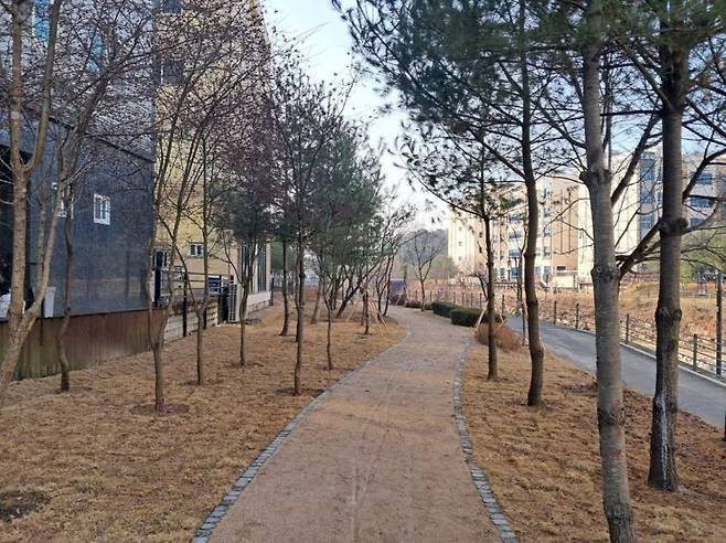 민락천 녹지대 감성쉼터. 의정부시 제공