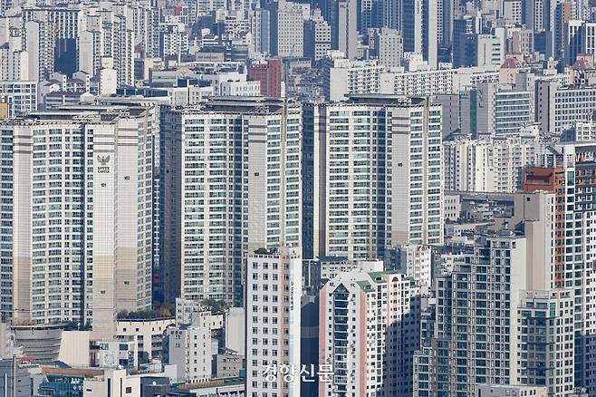 서울 도심 아파트 모습. 문재원 기자
