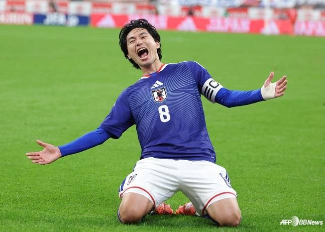 일본 국가대표 미드필더 미나미노 다쿠미. /AFPBBNews=뉴스1