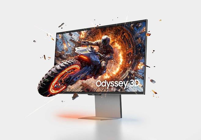 삼성전자 무안경 3D 모니터 오디세이 3D. /삼성전자