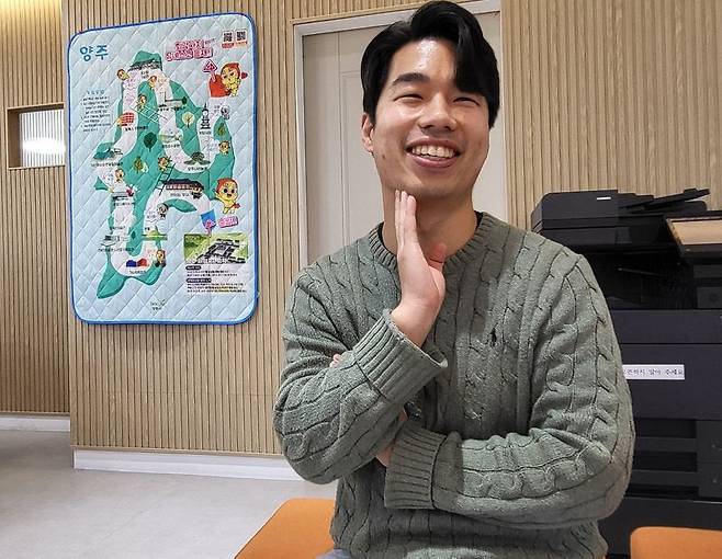 정겨운 양주시청 홍보담당관 주무관이 24일 시청 사무실에서 파이낸셜뉴스와 인터뷰를 진행하고 있다. 사진=김경수 기자