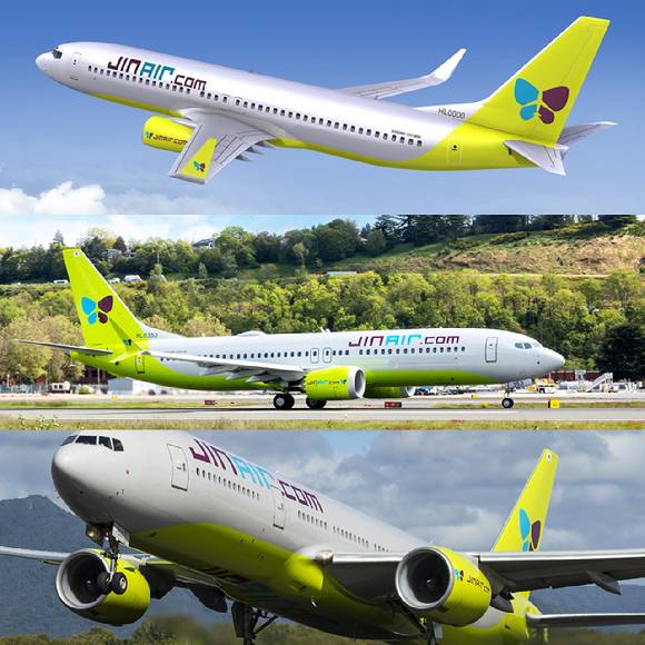 진에어 B737-800(위에서부터)·B737 MAX 8·B777-200ER 항공기 [사진=진에어]