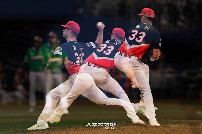 애덤 올러의 투구 모습. KIA타이거즈 제공