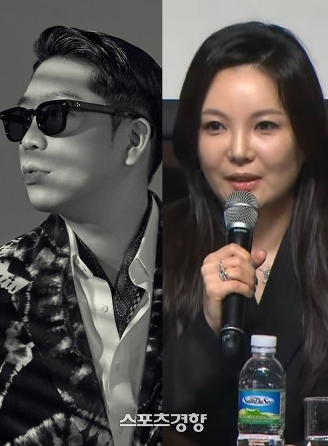 가수 겸 프로듀서 MC몽(왼쪽)과 차가원 대표. 사진제공| 원헌드레드.