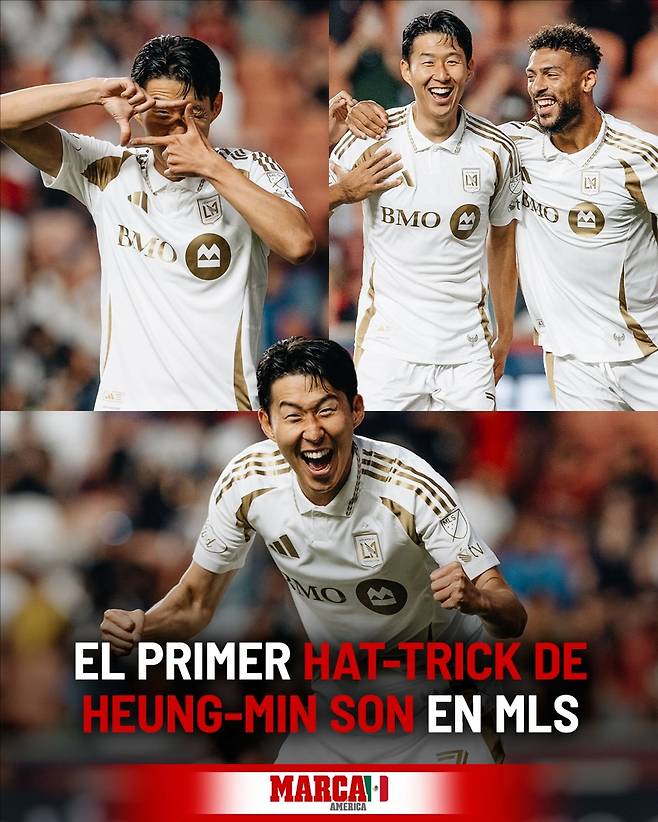손흥민의 해트트릭 소식을 전한 마르카. 마르카 멕시고 공식 SNS 캡처