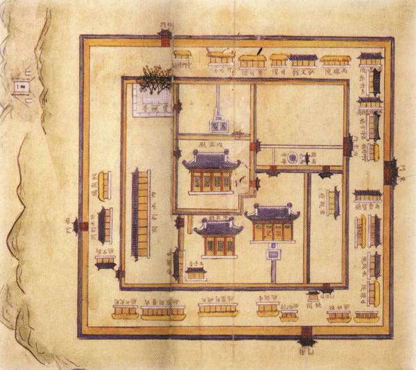 ▲ 온양행궁도. 아산시 제공