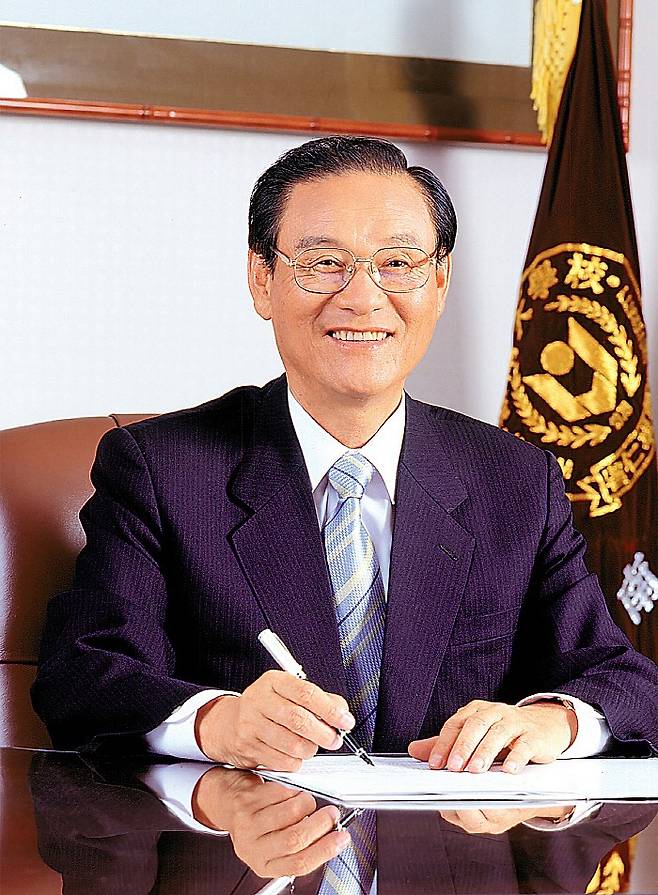박기인 성인학원 호남대학교 설립자 겸 명예이사장.