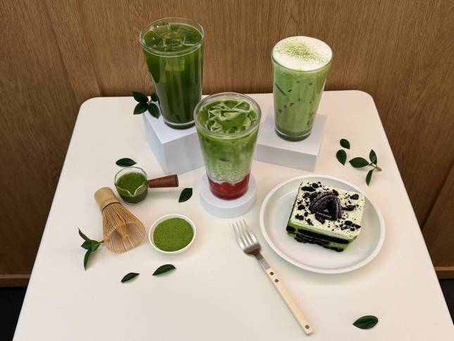 투썸플레이스 말차 메뉴들/사진=투썸플레이스