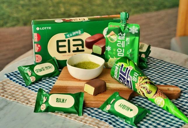 롯데웰푸드 말차맛 빙과 3종/사진=롯데웰푸드