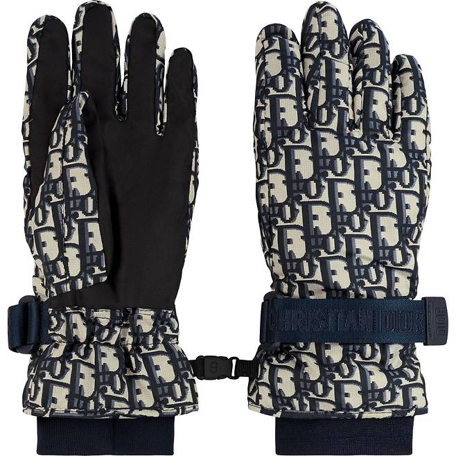 디올의 아이코닉한 오블리크 패턴의  '디올 알프스(DiorAlps)' 캡슐 컬렉션 스키 글로브. 디올.