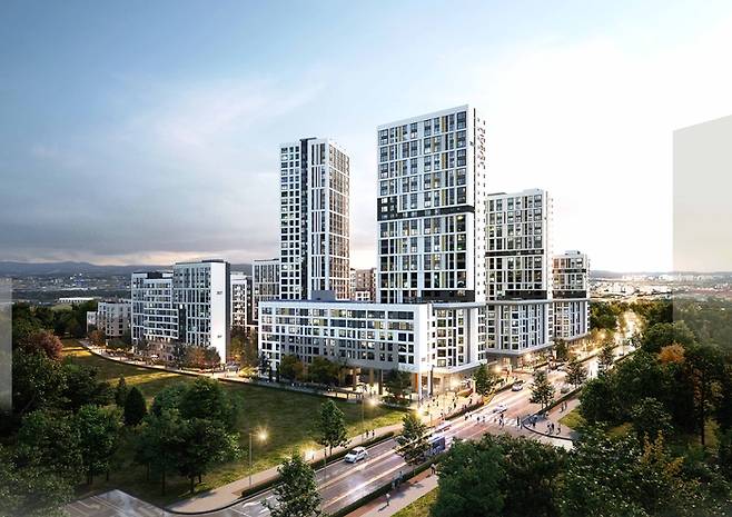 서울 강동구 고덕강일3단지 투시도. SH