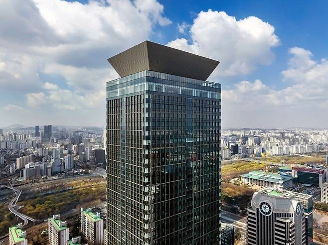 타임폴리오자산운용 본사가 있는 서울 여의도 TP타워 전경. (코람코자산신탁 제공)