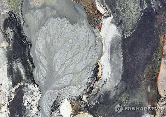 오봉저수지 단비의 흔적 [연합뉴스 자료사진]