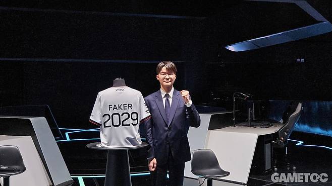페이커는 2029년까지 T1 소속으로 함께한다 (사진=김영찬 기자)