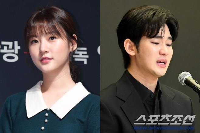 故김새론(왼쪽), 김수현. 스포츠조선DB