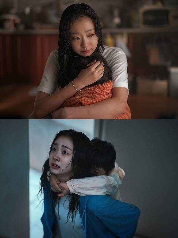 김다미가 '대홍수'에서 인류의 마지막 희망 안나 역으로 극을 이끌었다. /넷플릭스