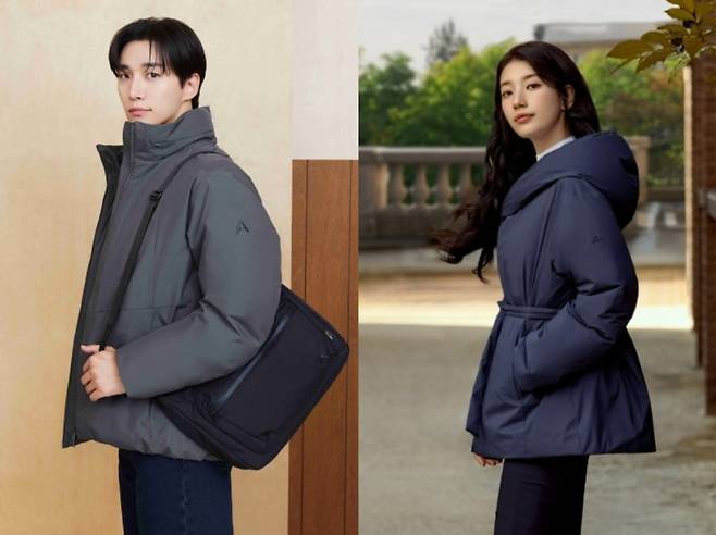 (왼쪽부터) 네파 패딩 제품과 K2 패딩. 사진=각 사 제공